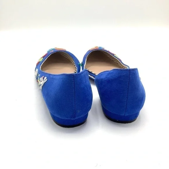 Betsey Johnson  Cypress Blue Beaded‎ Embellished Flats Size 6.5 - Picture 12 of 16